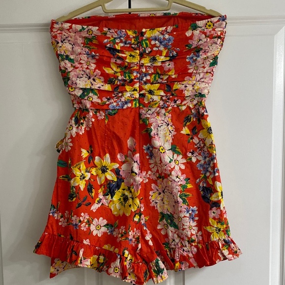 Olivaceous Bold Red Romper - Picture 3 of 4